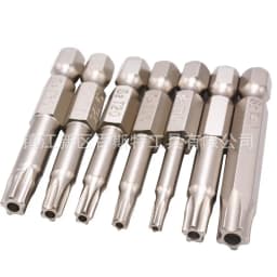 7 Pcs 5 Point Torx Screwdriver Bits 50mm S2 Magnetic Star Screw Driver 1/4" Hex Shank T10 T15 T20 T25 T27 T30 T40