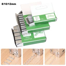 1000Pcs Staples Nails U Door T Shaped Nail Shaped Stapler For Wood Furniture Household Use Herramientas 8/10/12mm Binding Tool