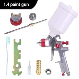 High Quality 1.4/1.7/2.0mm Nozzle Professional HVLP Spray Gun 600ML Gravity Feed Airbrush Kit For Car Furniture Painting