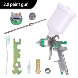 High Quality 1.4/1.7/2.0mm Nozzle Professional HVLP Spray Gun 600ML Gravity Feed Airbrush Kit For Car Furniture Painting