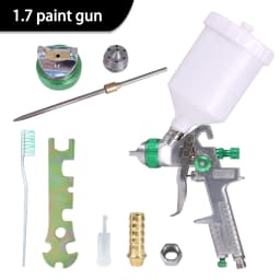High Quality 1.4/1.7/2.0mm Nozzle Professional HVLP Spray Gun 600ML Gravity Feed Airbrush Kit For Car Furniture Painting