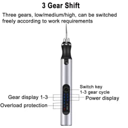 4.2V 5000-10000-18000r Electric Mini Grinder Engraving Pen Wireless Grinder Cordless Micro Rotary Tools Drill for Jewelry Metal