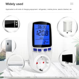 Digital LCD Power Meter Wattmeter 220V 110V AC Backlight Electricy Consumption Energy Kilowatt Wattage Measuring Analyzer