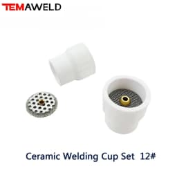 5Pcs 12# White Ceramic Nozzle Alumina Cup For WP9/20/17/18/26 Tig Welding Torch #12 Ceramic White TIG Welding Cup