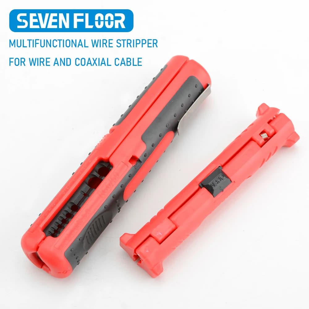 RG59/RG6 Multifunctional Portable Pen Coaxial Cable Stripper Wire Stripper Handle Tools Stripping Cutter Pliers Hardware Tool