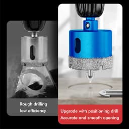 1pcs 18-110MM Diamond Coated Drill Bits Set Ceramic Tile Hole Saw with position drill for Glass Marble Granite Stone Porcelain