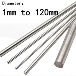 304 Stainless Steel Round Rod Metal Rods Diameter 1 1.5 2 2.5 3 3.5 4 5 6 7 8 9 10 to 120mm 304 Stainless Steel Bar