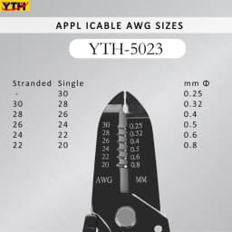 YTH-5023 Multifunctional Wire Stripping Pliers Cable Shearing and Stripping Manual Electrician's Tools