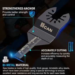 CMCP 1/2/5/10pcs Multi-Function Oscillating Saw Blade 10mm Bi-metal Precision Saw Blades Multitool Blades for Metal Wood Plastic