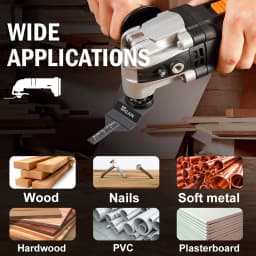 CMCP 1/2/5/10pcs Multi-Function Oscillating Saw Blade 10mm Bi-metal Precision Saw Blades Multitool Blades for Metal Wood Plastic