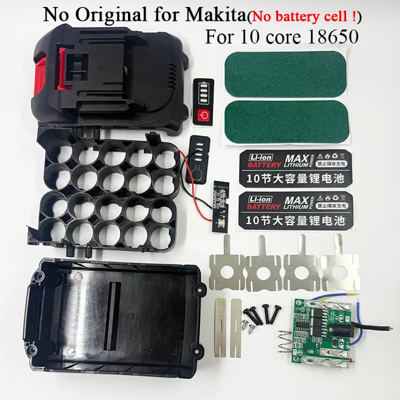 No Original for Makita Li-ion Battery Storage Box Case PCB BMS Protection Circuit Board for Lomvum Zhipu Hongsong Jingmi Housing