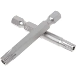 7 Pcs 5 Point Star Screwdriver Bits 50mm S2 Magnetic Star Screw Driver 1/4" Hex Shank T10 T15 T20 T25 T27 T30 T40