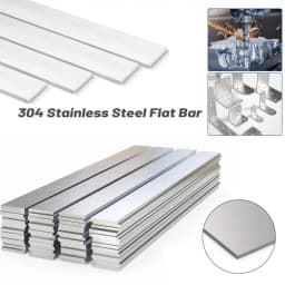 Thickness 1mm 2mm 3mm 4mm 304 Stainless Steel Flat Bar Plate Rod Length 250mm Mechanical Nut Hardware CNC Handmade DIY Parts