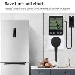 Humidity Temperature Controller Timer Socket Heating Cooling Thermostat Alarm With Temperature Sensor EU US UK FR Plug