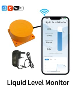 Moray ME201WSP Tuya Smartlife APP Solar Energy Wireless Water Tank Level Gauge For Water Fuel Tank Monitor
