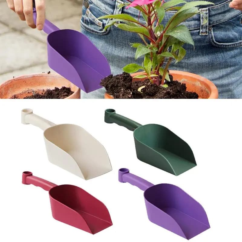 Garden Scoop Multi-Function Pp Plastic Soil Shovel Spoons Handy Garden Scoop For Soil Compost Planting Re-Potting Digging Tools