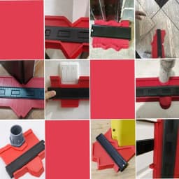 Profile Duplicator Contour Gauge for Woodworking Tiling Plastic Measuring Ruler Line Copier Ceramic Tile Cutting Template Tool