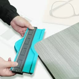 Profile Duplicator Contour Gauge for Woodworking Tiling Plastic Measuring Ruler Line Copier Ceramic Tile Cutting Template Tool
