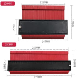 Profile Duplicator Contour Gauge for Woodworking Tiling Plastic Measuring Ruler Line Copier Ceramic Tile Cutting Template Tool