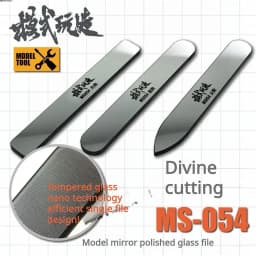 MS054 13.5x90mm Model Mirror Polished Glass File Assembly Model Building Tools for Gundam Military Grinded Tool Hobby DIY