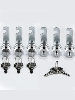 16/20/25/30mm Cam Lock Set Door Cabinet Mailbox Drawer Cupboard Locker Etc,It Comes with 2 Keys and 4 Different Lock Plates