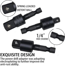 31 Flexible Drill Bit Extension Rotatable Socket Adapter Hex Shank 105° Right Angle Drill Attachment Screwdriver 90° Angled Bits