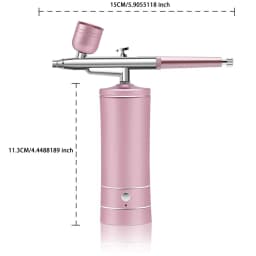 Portable Airbrush Set with Compressor, USB Charging, 0.3mm Nozzle for Painting, Tattooing, Manicure, Makeup and Model Coloring