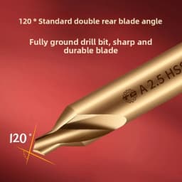 TG A-type Cobalt Center Drill Bit for Stainless Steel with Double-ended Grinding and Special Positioning Centering Drill Bit