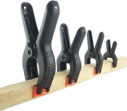 6Pcs 3 inch Heavy Duty Plastic Spring Clamps,Canvas paper painted screen clip,Photography Tool Background clip,Woodworking Clamp