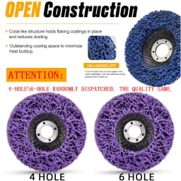 1-5 Pcs 100/115/125mm Coral Disc Poly Strip Disc Grinder Strip Disc Abrasive Wheel Paint Rust Removal Clean For Angle Grinder