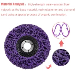 1-5 Pcs 100/115/125mm Coral Disc Poly Strip Disc Grinder Strip Disc Abrasive Wheel Paint Rust Removal Clean For Angle Grinder