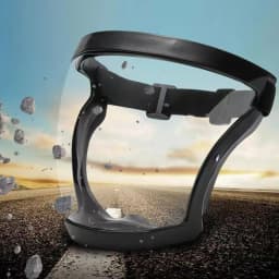 Protective Mask Electric Welding Cutting and Grinding Mask Transparent Face Protection Dust-proof Protective Mask