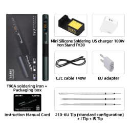ALIENTEK T90B Soldering Iron T245/T210/T65 Series Optional T80 New Version Adjustable Temperature Welding Solder Tool