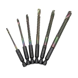 Hexagonal serrated Twist drill woodwork straight handle hole expansion groove DIY irregular hole alloy cut power tool accessory