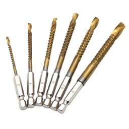 Hexagonal serrated Twist drill woodwork straight handle hole expansion groove DIY irregular hole alloy cut power tool accessory