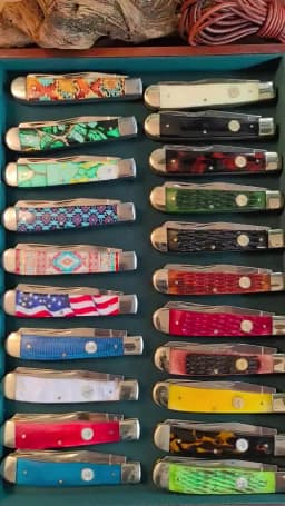 Classic Watchman Knife Bone Slip Joint Multi-Blade Folding Pocket Knives Traditional Design High-Quality Wood Handle