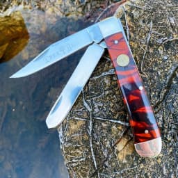 Classic Watchman Knife Bone Slip Joint Multi-Blade Folding Pocket Knives Traditional Design High-Quality Wood Handle