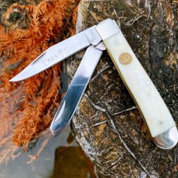 Classic Watchman Knife Bone Slip Joint Multi-Blade Folding Pocket Knives Traditional Design High-Quality Wood Handle