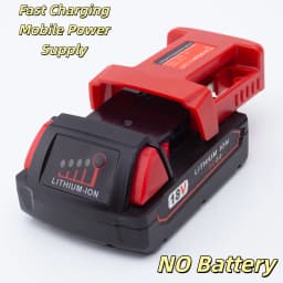 For Milwaukee 18V Lithium Battery Mobile Phone Fast Charging Mobile Power Supply Portable Adapter Accessories(Without Battrey)