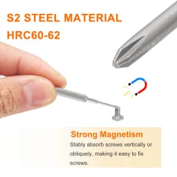 3/5pcs Phillips Slotted Torx Hex Triangle Y-Type Screwdriver Bit 5/32" Hex Shank Magnetic Cross Head S2 Steel Screw Driver Bit