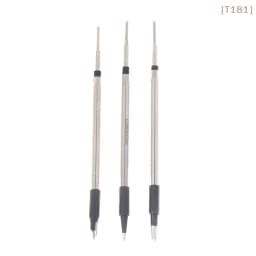 [E] 3Pcs Soldering Iron Tip USB Soldering Iron Tip 5V Battery Soldering Iron Tip Soldering Rework Accessories