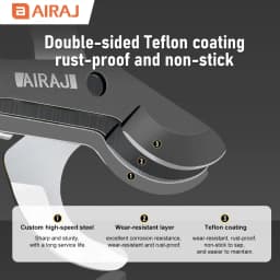 AIRAJ Extendable Aluminum Handle Pruning Shears, Large Opening Toothed Pruner, Gardening Branch Efficient Scissors-SK5 Blade