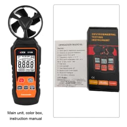 VICTOR Digital Anemometer Handheld Wind Speed Meter for Measuring Wind Speed, Temperature and Wind Chill with Backlight and Max