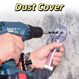Rotating Nozzle Drill Dust Collection Box with Rotating Tilt System, Made of Plastic Material, Ergonomic and Efficient Design