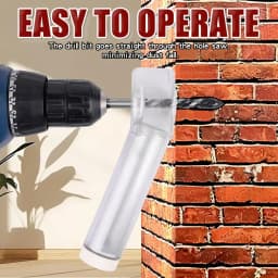 Rotating Nozzle Drill Dust Collection Box with Rotating Tilt System, Made of Plastic Material, Ergonomic and Efficient Design