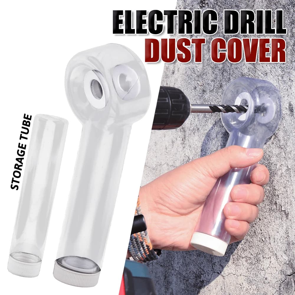Rotating Nozzle Drill Dust Collection Box with Rotating Tilt System, Made of Plastic Material, Ergonomic and Efficient Design