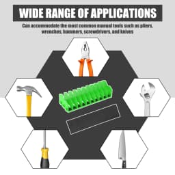 2/1Pcs Plier Organizer Rack 10-Slot Tool Organizer with Non-Slip Rubber Base Tool Drawer Toolbox Storage Workshop Accessory