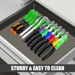 2/1Pcs Plier Organizer Rack 10-Slot Tool Organizer with Non-Slip Rubber Base Tool Drawer Toolbox Storage Workshop Accessory