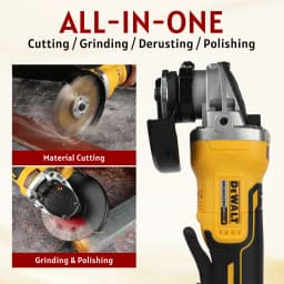 DEWALT DCG405 125mm Flat Head Angle Grinder 18V Brushless Bare Tool for Metal Cutting Wood Grinding