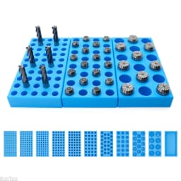 Tool Storage Box for Efficient Organization Multi Hole Designs Drill Bit Holder Tray for Workshops And DIY Enthusiasts